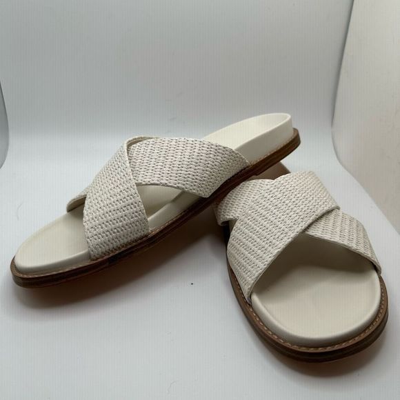CUSHIONAIRE Women's footbed sandal with +Comfort 8.5 WHITE - Picture 7 of 7